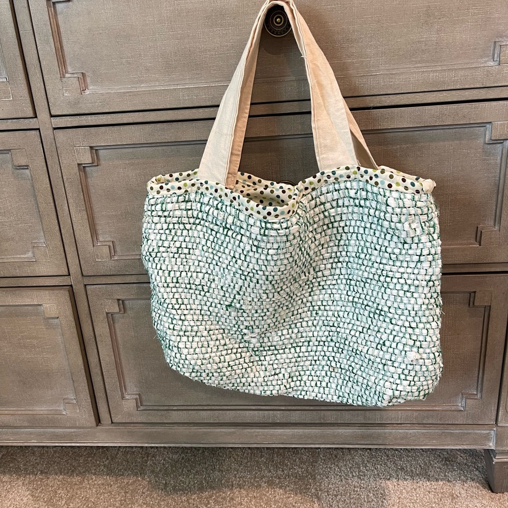 Artisan Hand Woven Fabric Bag - NWOT